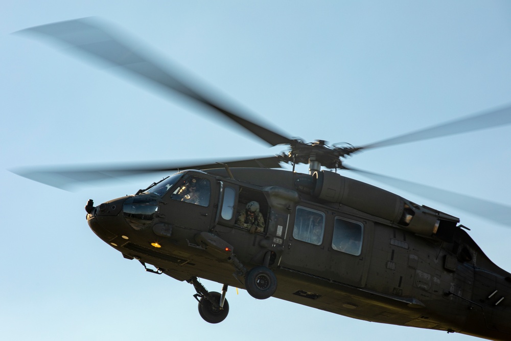 The Army Aviation Brigade Transports Old Guard Soldiers During Exercise Ambitious Guardian 2024