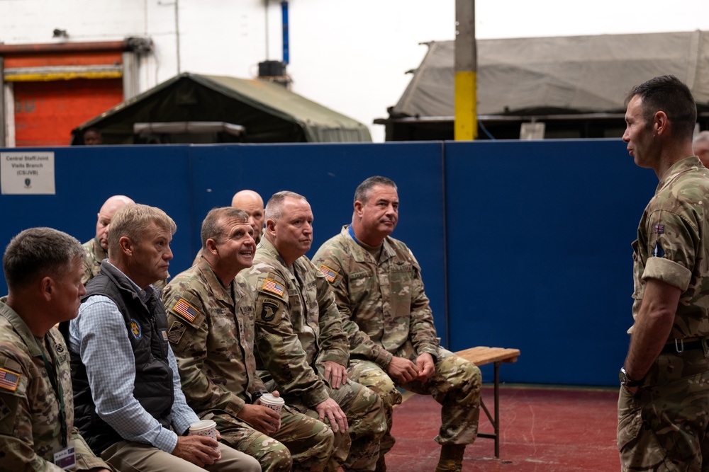 Mississippi Adjutant General visits deployed 3-star NATO element