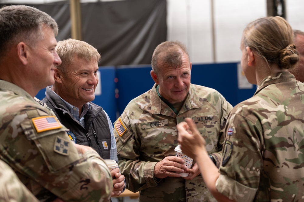 Mississippi Adjutant General visits deployed 3-star NATO element