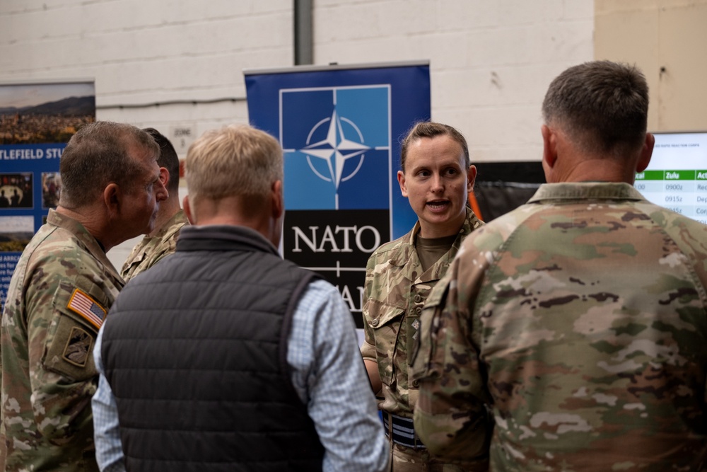 Mississippi Adjutant General visits deployed 3-star NATO element