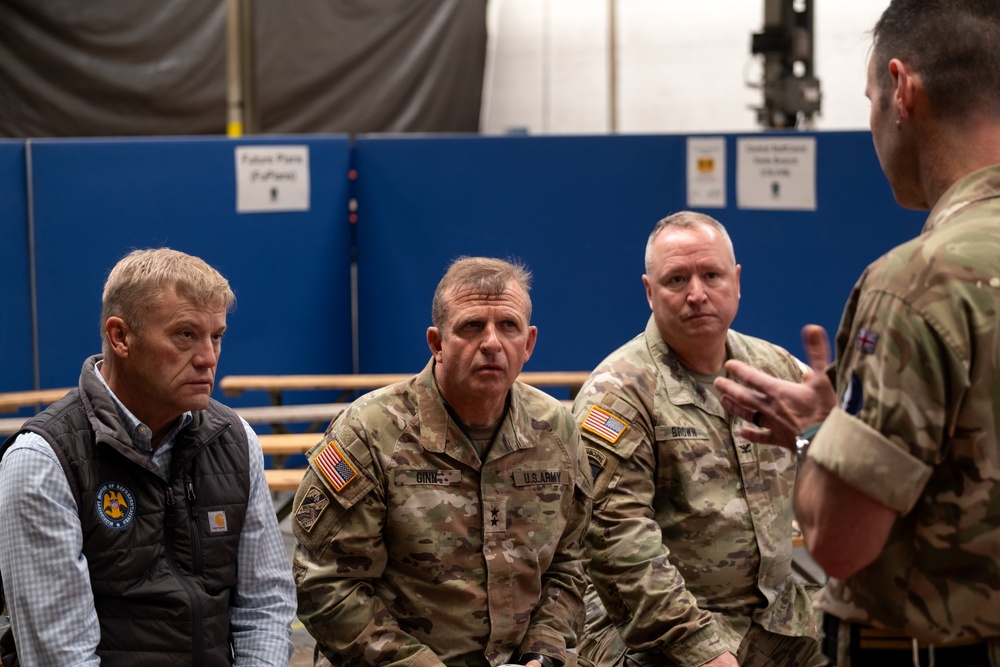 Mississippi Adjutant General visits deployed 3-star NATO element