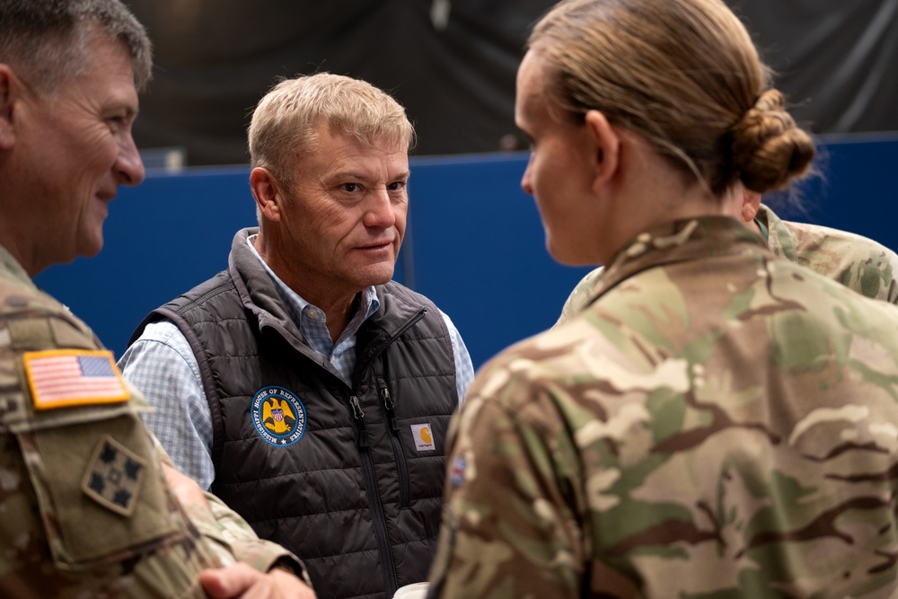 Mississippi Adjutant General visits deployed 3-star NATO element