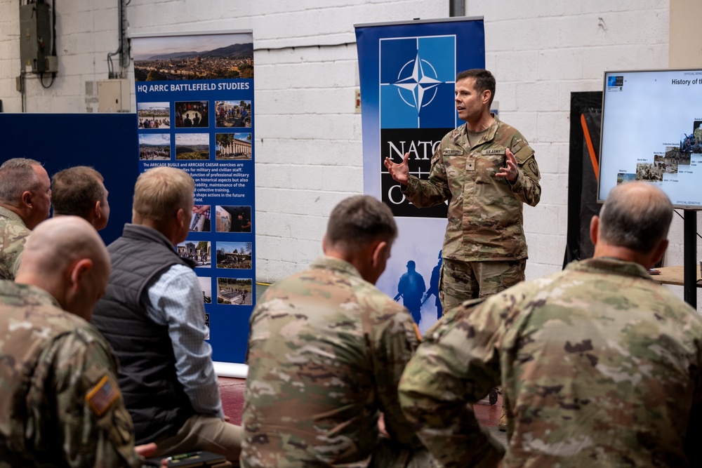 Mississippi Adjutant General visits deployed 3-star NATO element