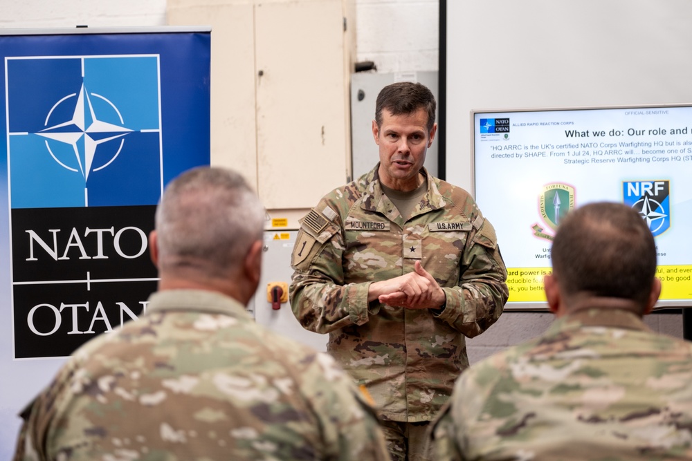 Mississippi Adjutant General visits deployed 3-star NATO element