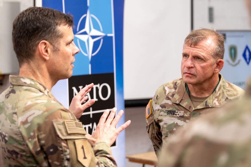 Mississippi Adjutant General visits deployed 3-star NATO element