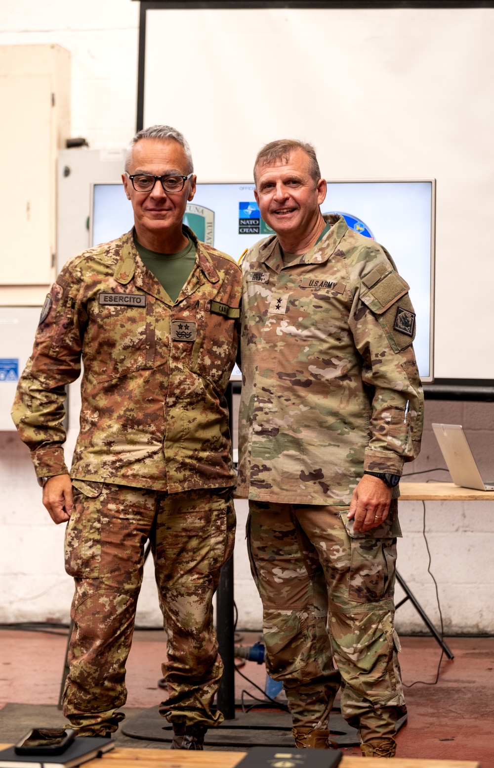 Mississippi Adjutant General visits deployed 3-star NATO element