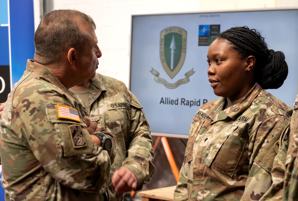 Mississippi Adjutant General visits deployed 3-star NATO element