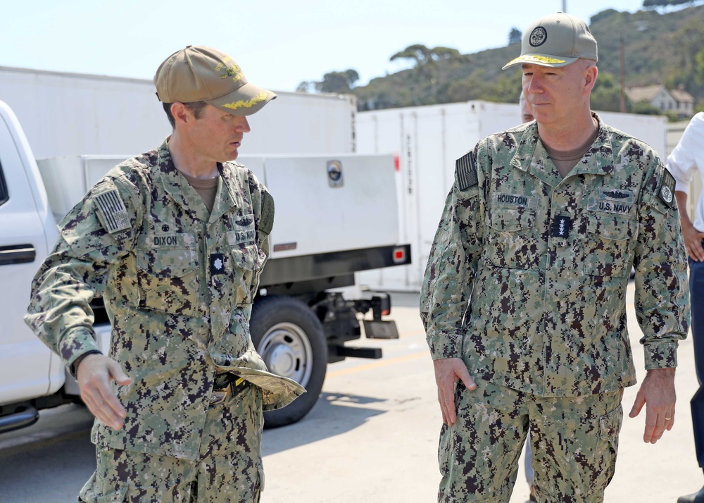 Adm. Houston Visits Naval Base Point Loma