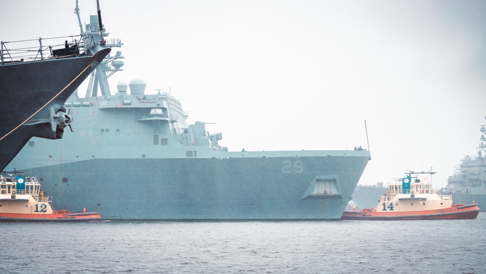 USS Richard M. McCool Jr. Pulls Into Naval Station Mayport