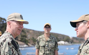 Adm. Houston Visits Naval Base Point Loma