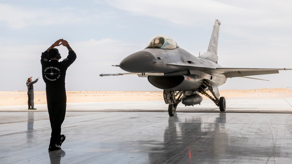 U.S. Air Force aircraft arrive for first Egypt International Airshow