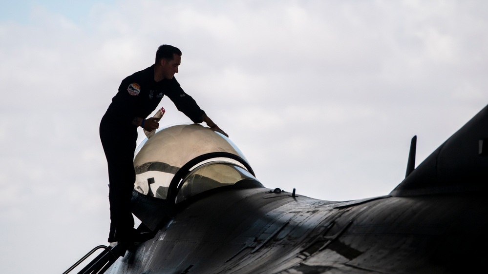 U.S. Air Force perform during first Egypt International Airshow
