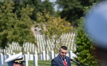 Annual 9/11 Commemoration Wreath-Laying Ceremony at the Pentagon Group Burial Marker in Section 64