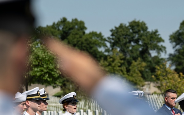 Annual 9/11 Commemoration Wreath-Laying Ceremony at the Pentagon Group Burial Marker in Section 64