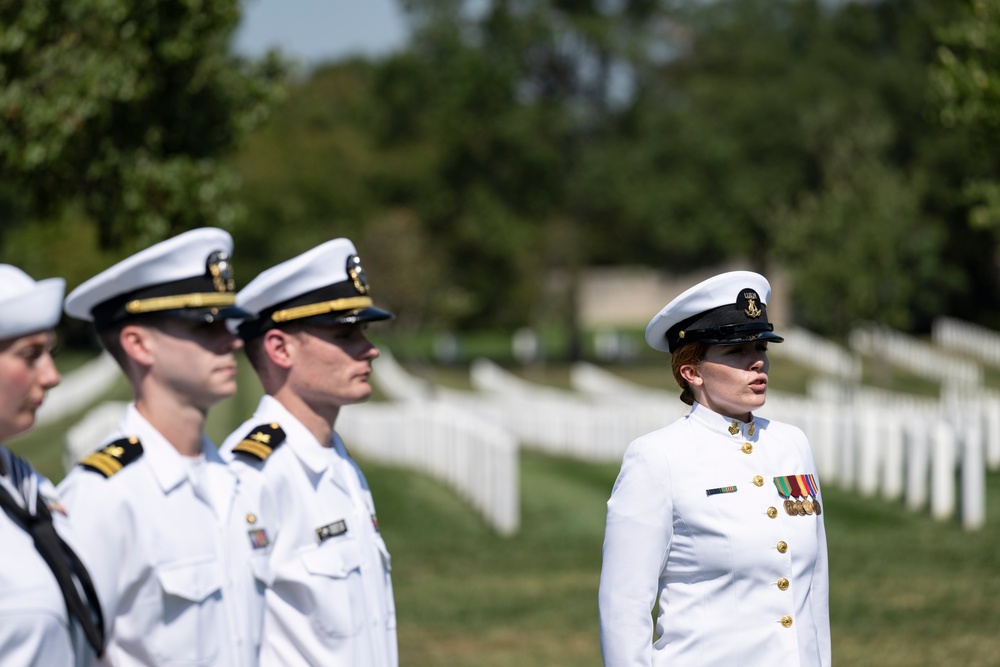 Annual 9/11 Commemoration Wreath-Laying Ceremony at the Pentagon Group Burial Marker in Section 64