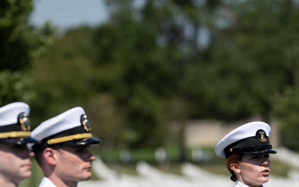 Annual 9/11 Commemoration Wreath-Laying Ceremony at the Pentagon Group Burial Marker in Section 64