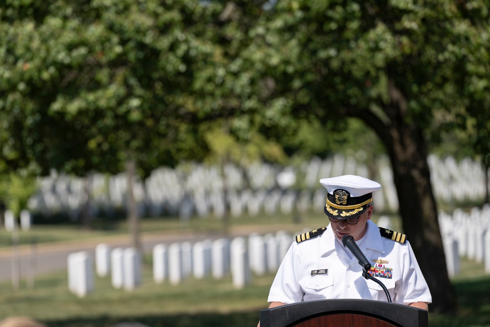 Annual 9/11 Commemoration Wreath-Laying Ceremony at the Pentagon Group Burial Marker in Section 64