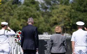 Annual 9/11 Commemoration Wreath-Laying Ceremony at the Pentagon Group Burial Marker in Section 64