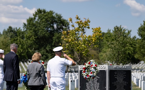 Annual 9/11 Commemoration Wreath-Laying Ceremony at the Pentagon Group Burial Marker in Section 64