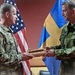 Swedish ADA Regimental Commander and CSM Visit ADA Commandant and CSM