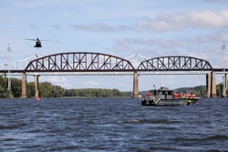 Army National Guard and New York Naval Militia Conduct Water Bucket Training on the Hudson River photo