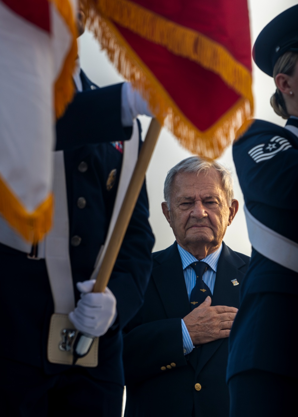 Retired U.S. Navy Commander and Vietnam POW, Bradley E. Smith shares his story with MacDill service members