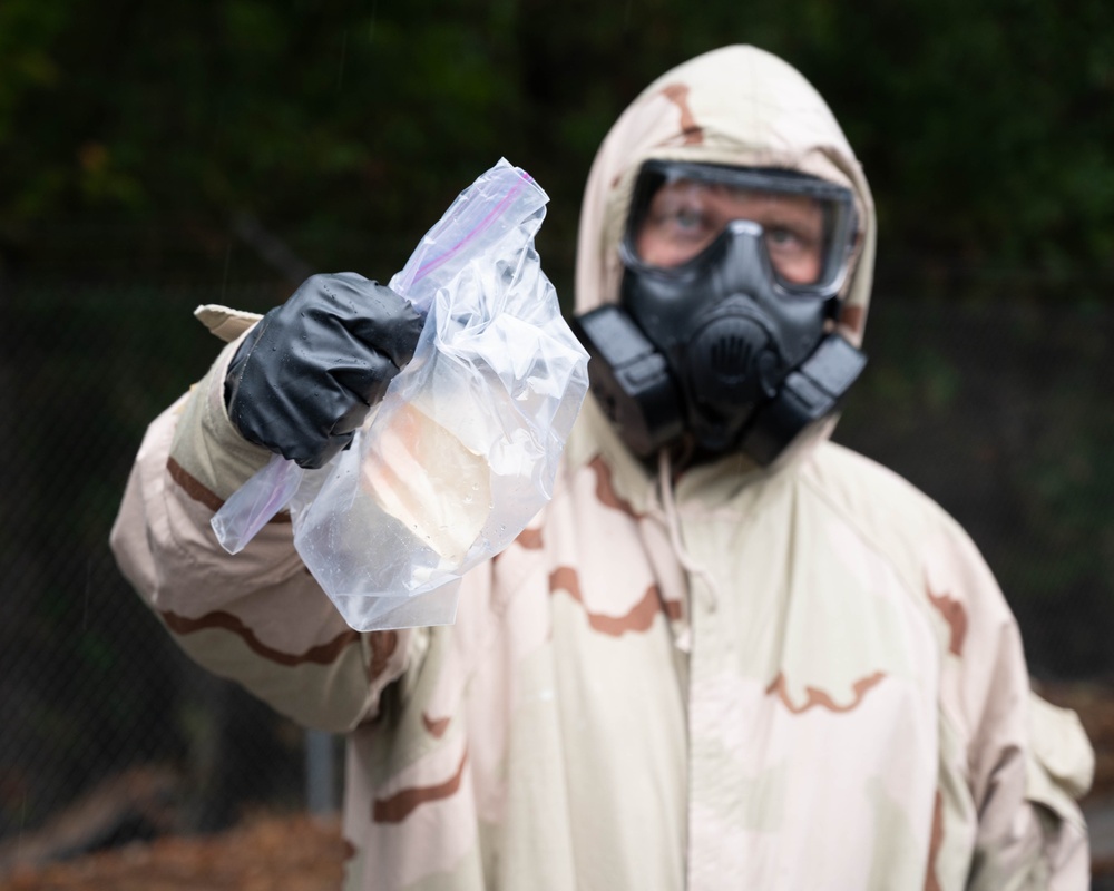 Photo of the 116th Maintenance Group conducting CBRNE training