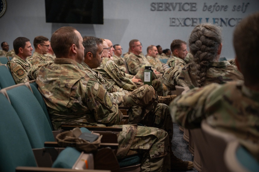 Photo of 116th Maintenance Group conducting professional development brief