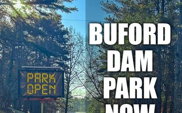 Lake Sidney Lanier reopening Buford Dam Park