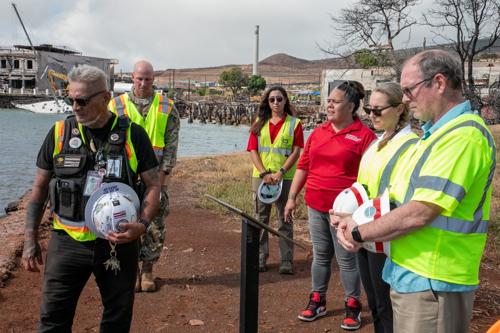 Acting ASD Rebecca Zimmerman Tours Lahaina Recovery - 1