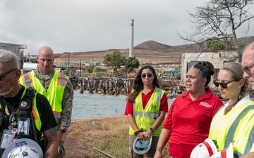 Acting ASD Rebecca Zimmerman Tours Lahaina Recovery