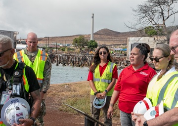 Acting ASD Rebecca Zimmerman Tours Lahaina Recovery