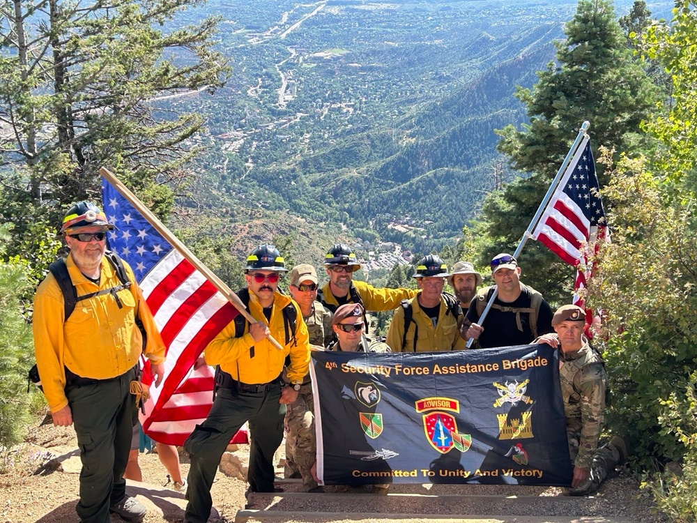 4th SFAB Medical Advisors Honor 9/11 Victims During Manitou Incline Memorial Climb