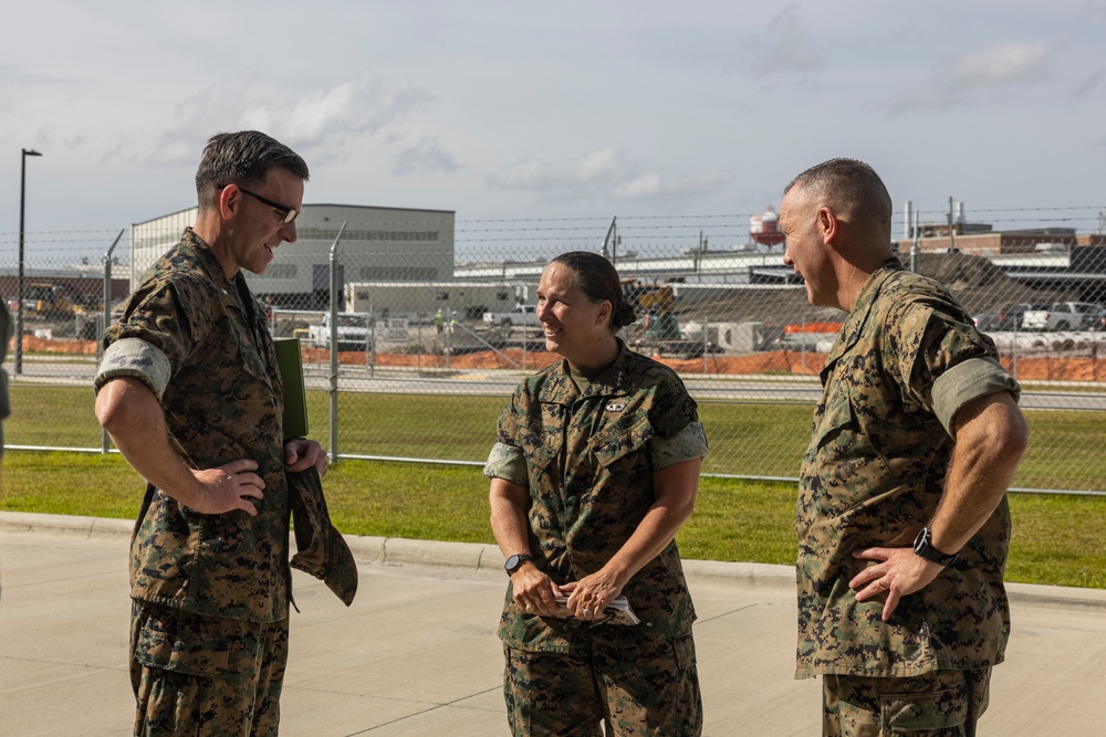 Lt. Gen. Bobbi Shea visits 2nd Marine Aircraft Wing