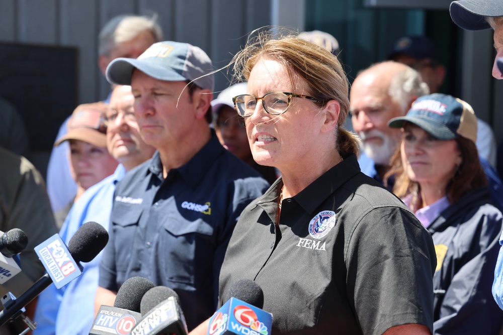 Hurricane Francine: FEMA Administrator  Speaks with Local Louisiana Media