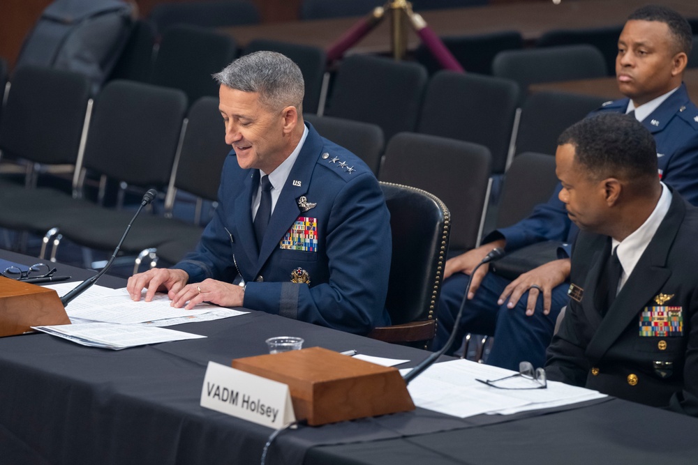 Lt. Gen. Nordhaus, Vice Adm. Holsey testify at Senate hearing