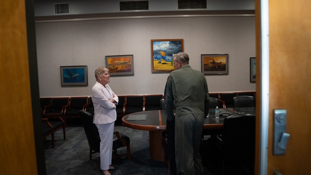 Congresswoman Julia Brownley vists Channel Islands Air National Guard Station