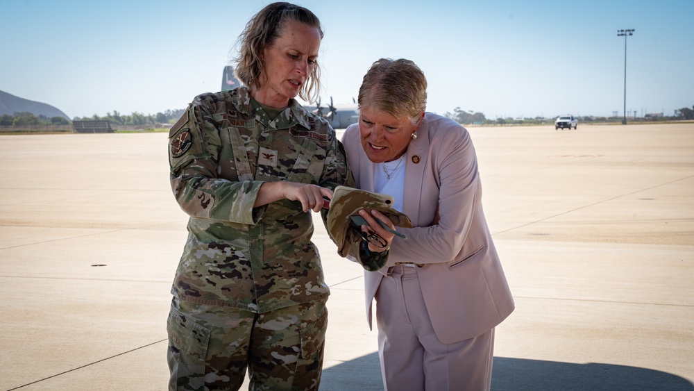 Congresswoman Julia Brownley vists Channel Islands Air National Guard Station