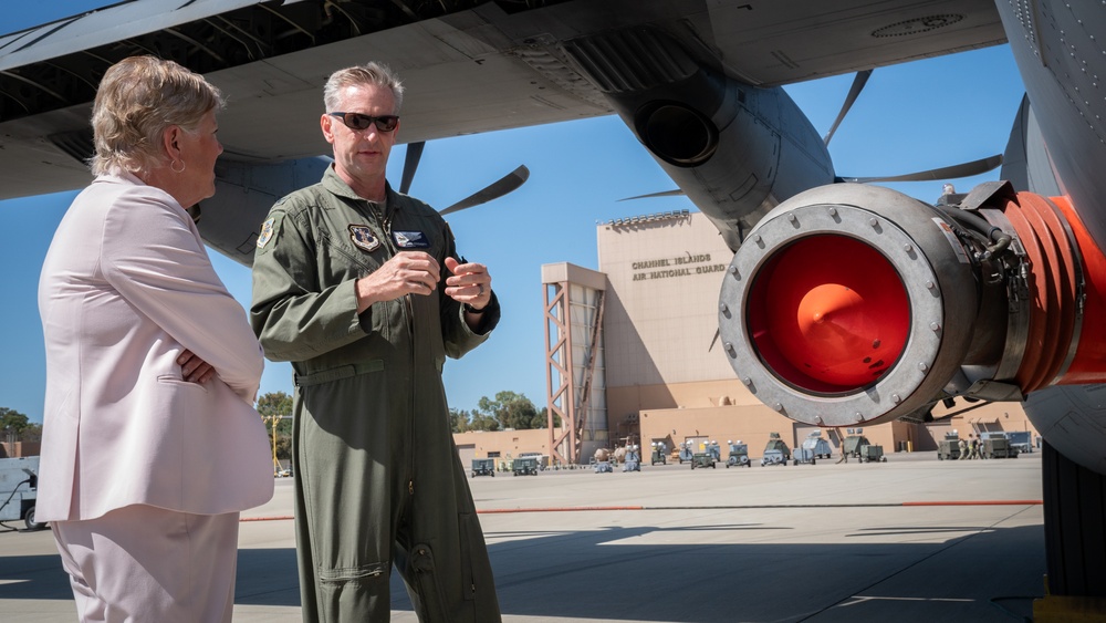 Congresswoman Julia Brownley vists Channel Islands Air National Guard Station