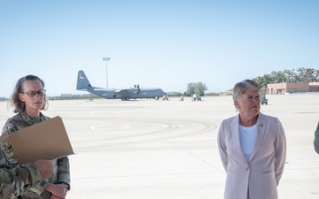 Congresswoman Julia Brownley vists Channel Islands Air National Guard Station