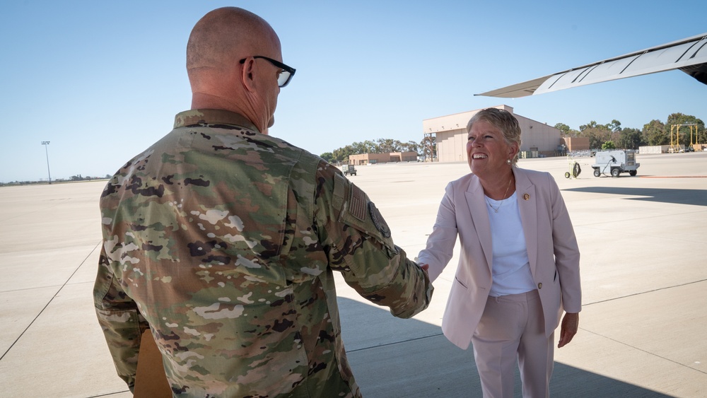 Congresswoman Julia Brownley vists Channel Islands Air National Guard Station