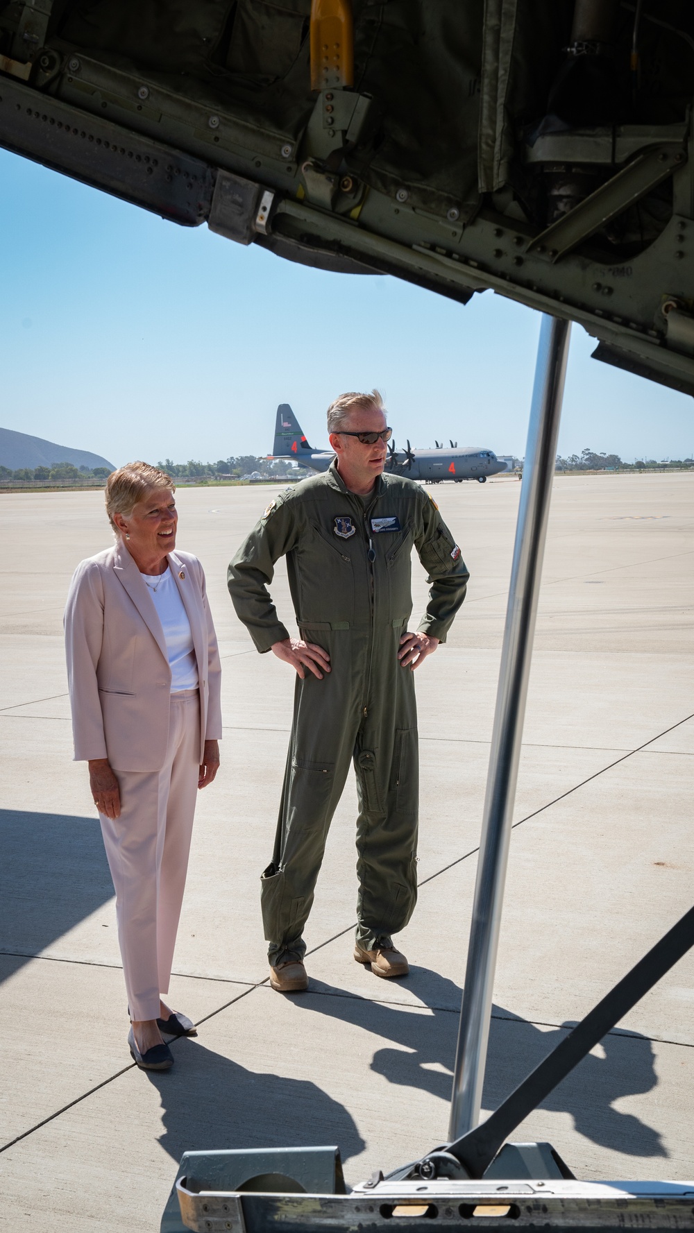 Congresswoman Julia Brownley vists Channel Islands Air National Guard Station