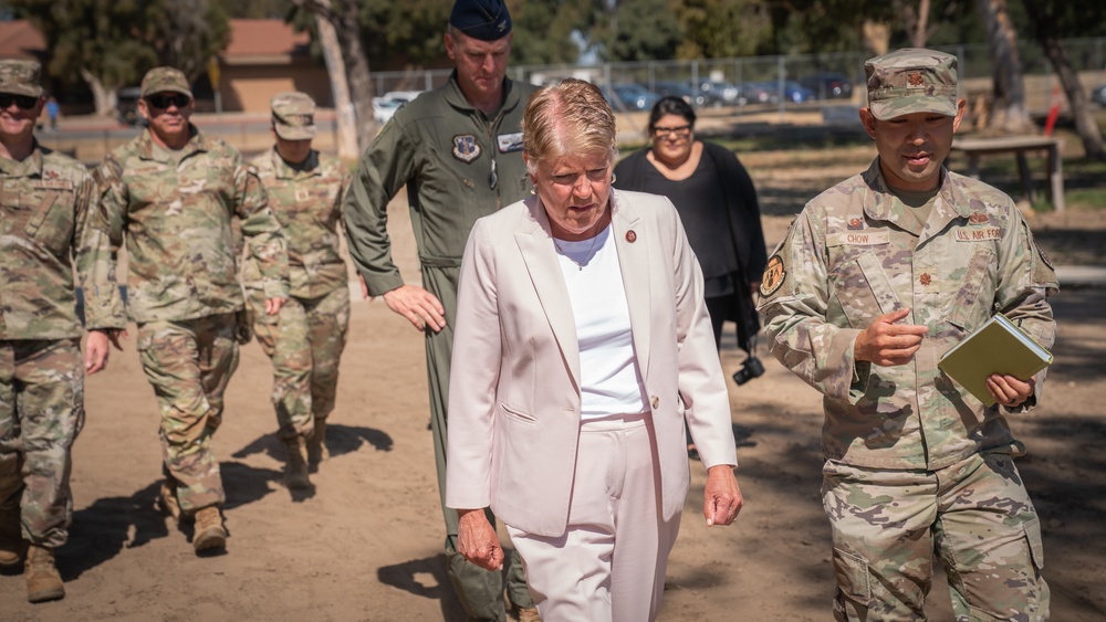 Congresswoman Julia Brownley vists Channel Islands Air National Guard Station