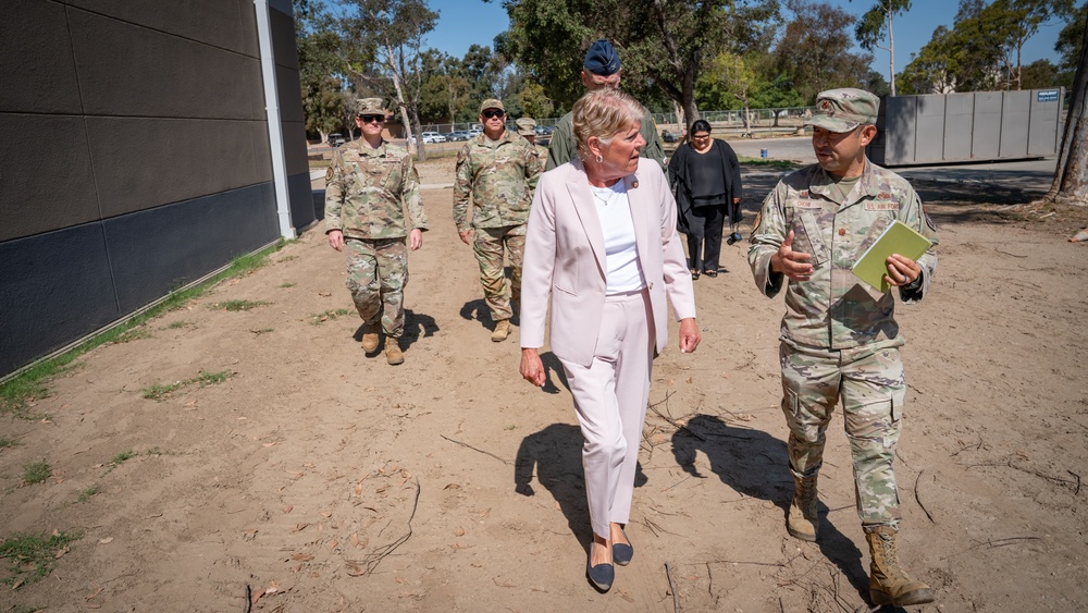 Congresswoman Julia Brownley vists Channel Islands Air National Guard Station