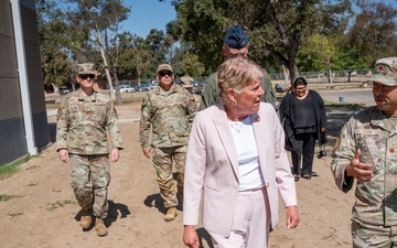 Congresswoman Julia Brownley vists Channel Islands Air National Guard Station