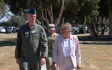 Congresswoman Julia Brownley vists Channel Islands Air National Guard Station