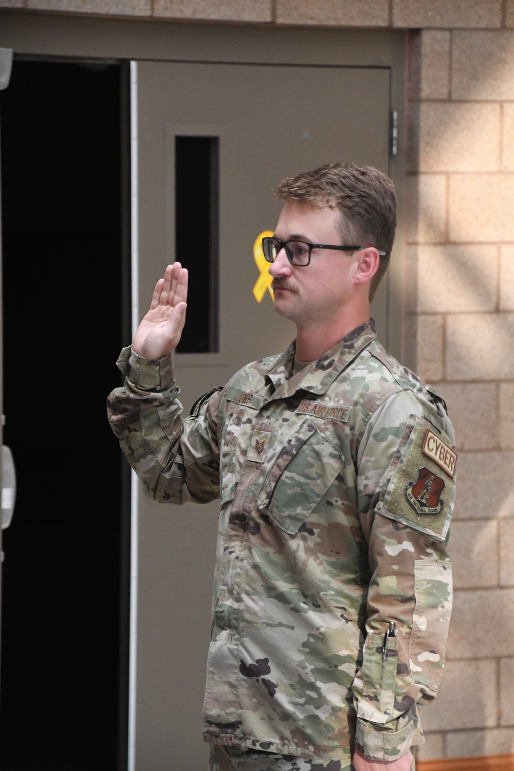 TSgt Jones reenlists