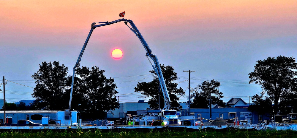 September 2024 construction operations for fiscal year 2023-funded barracks project at Fort McCoy