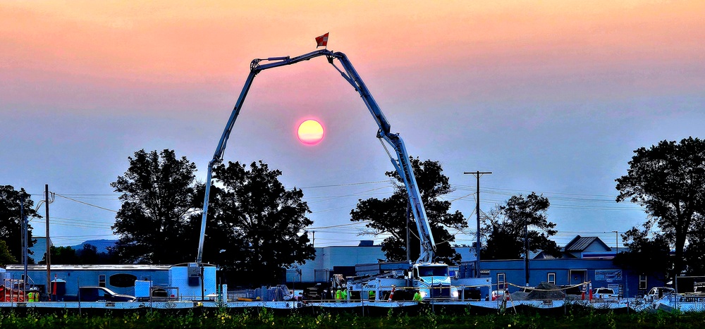 September 2024 construction operations for fiscal year 2023-funded barracks project at Fort McCoy