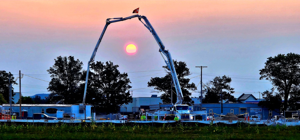 September 2024 construction operations for fiscal year 2023-funded barracks project at Fort McCoy